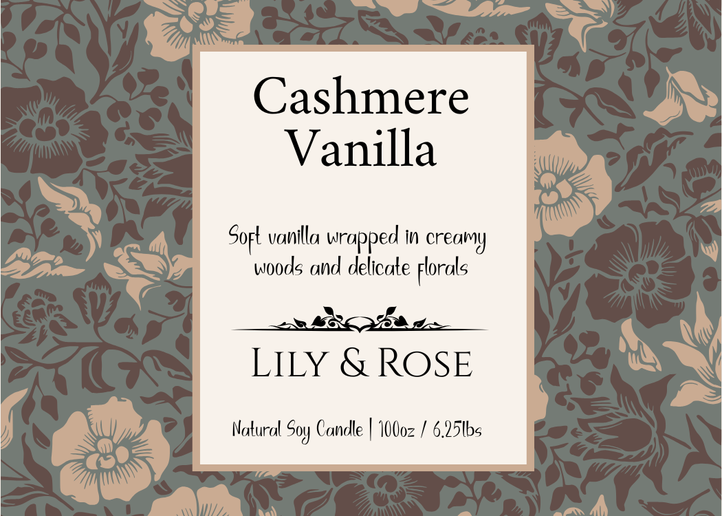 ** NEW ** Cashmere Vanilla_100oz_ Soy Wax