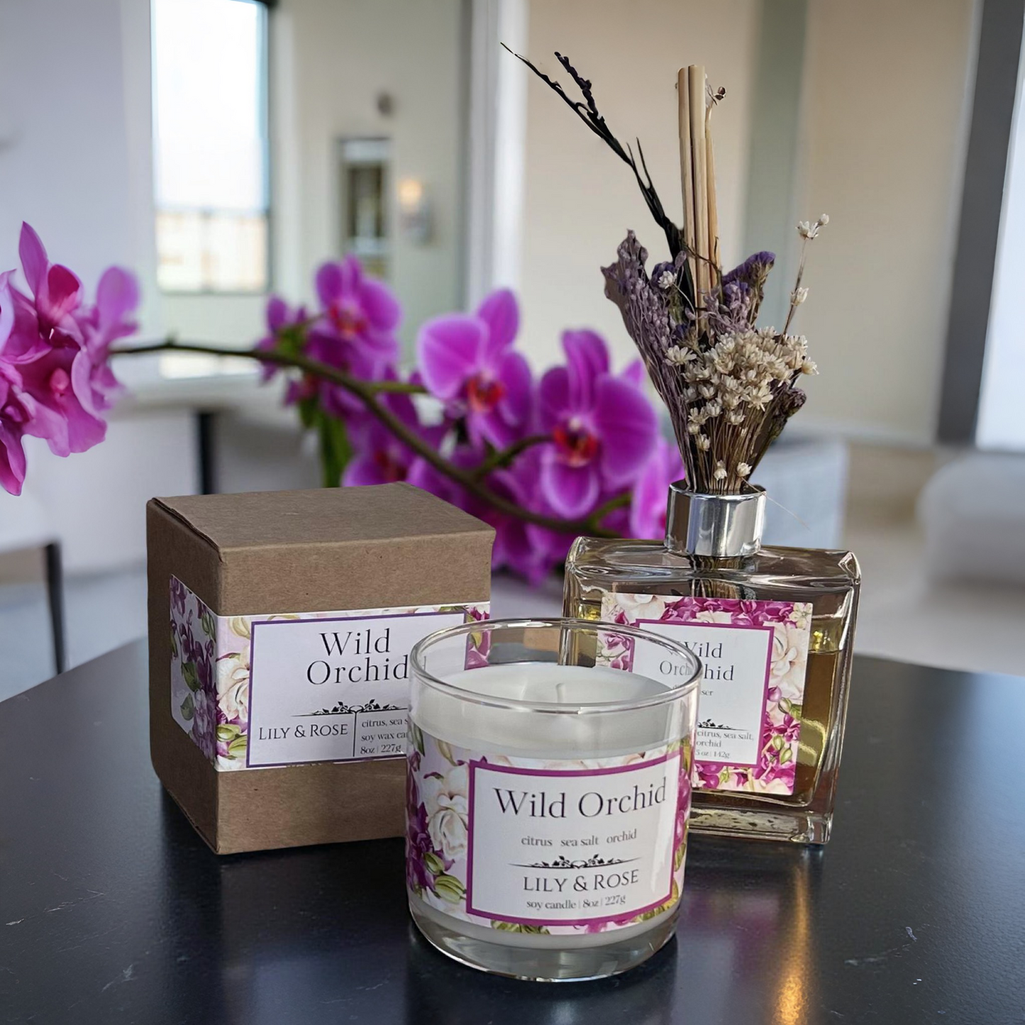 ** NEW ** Wild Orchid Botanical Reed Diffuser_5oz