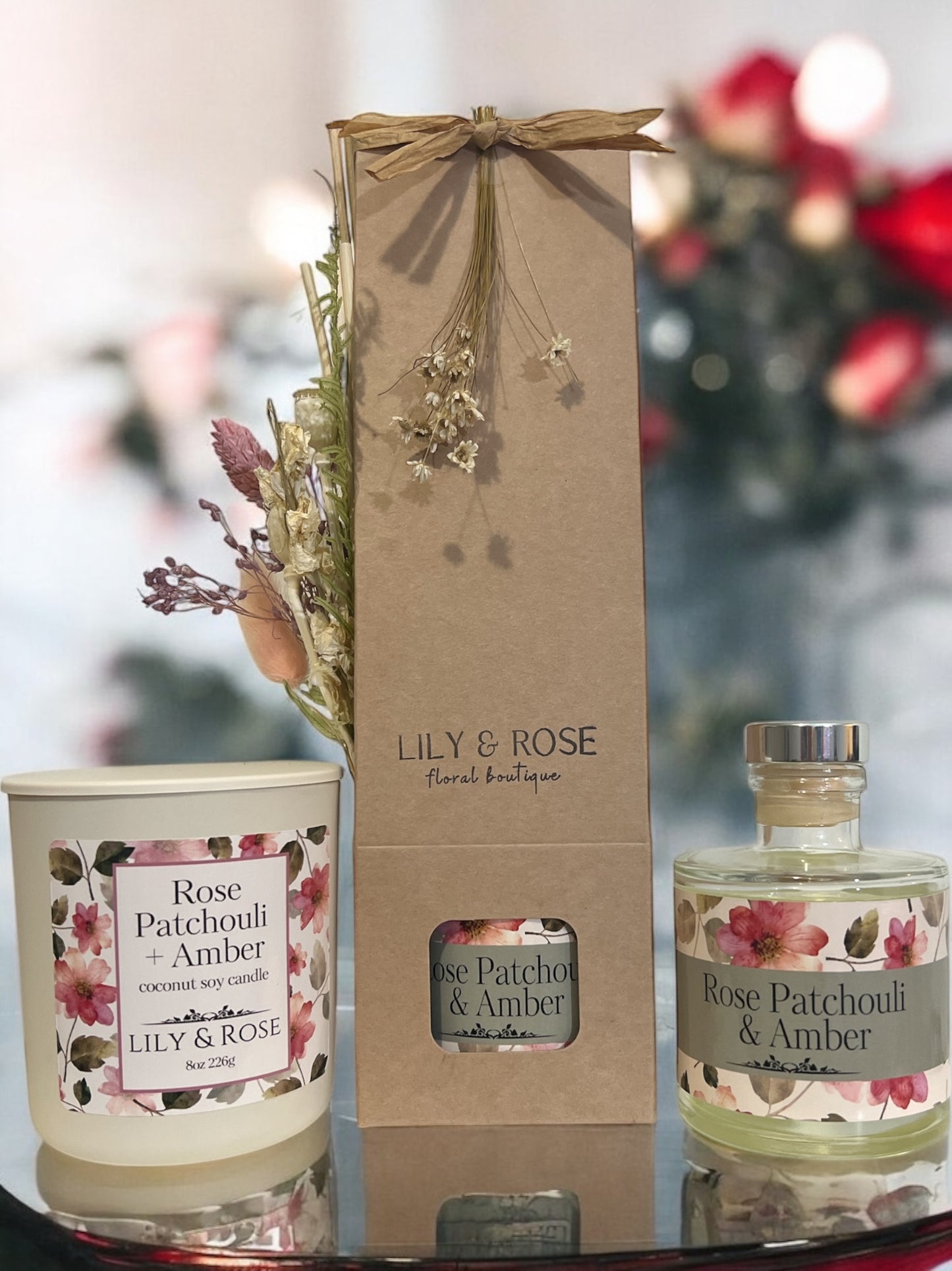 Rose Patchouli + Amber Botanical Diffuser