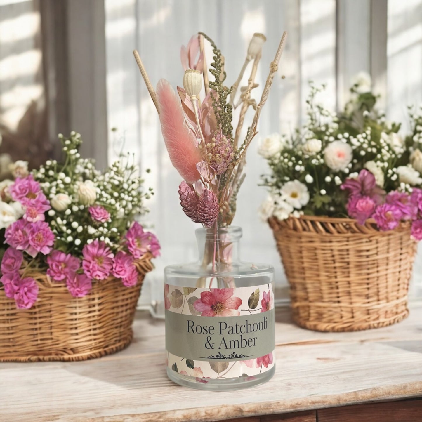 Rose Patchouli + Amber Botanical Diffuser