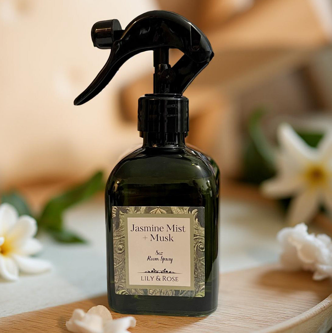 NEW !! Jasmine Mist + Musk_Room Spray_8oz__Recycled
