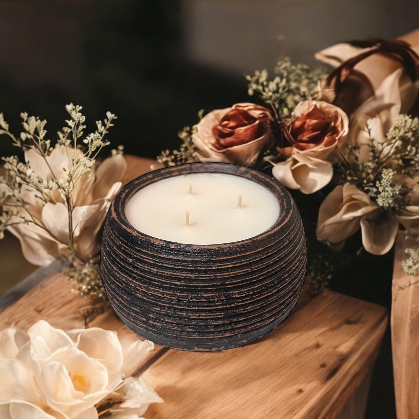 NEW!! The Beehive 3-wick Ceramic Candle - LILY & ROSE