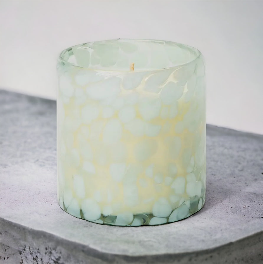 Vanilla Sands | Recycled Glass | Confetti 18oz Soy Candle - LILY & ROSE