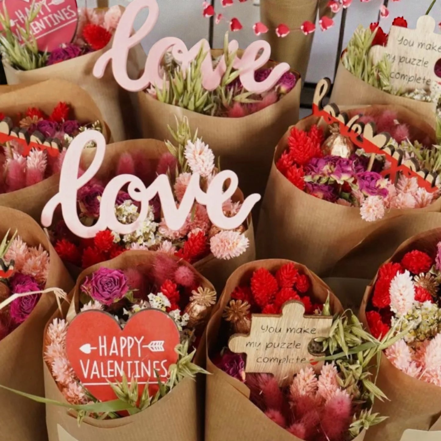 Sweetheart Forever Bouquet - LILY & ROSE 