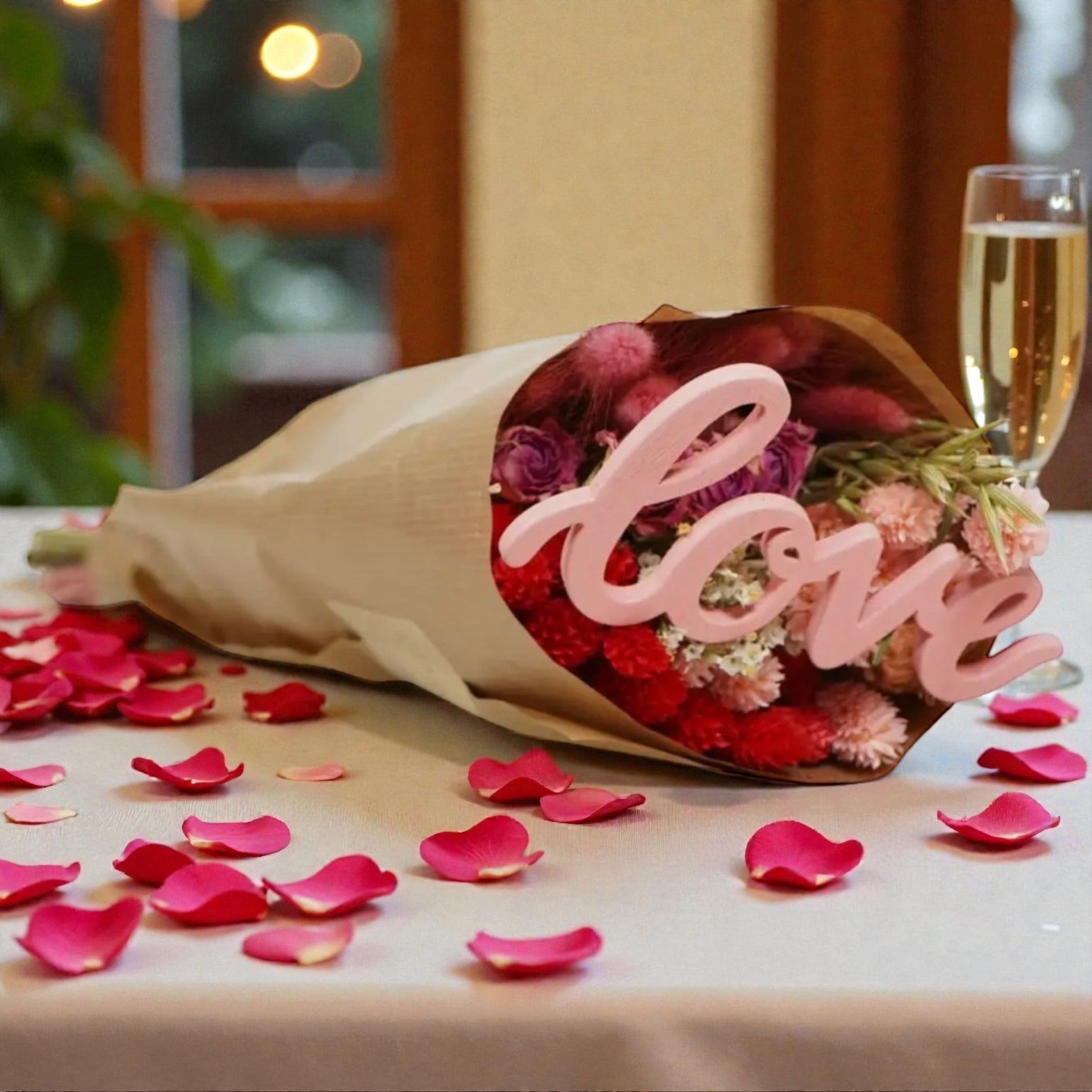 Sweetheart Forever Bouquet - LILY & ROSE 