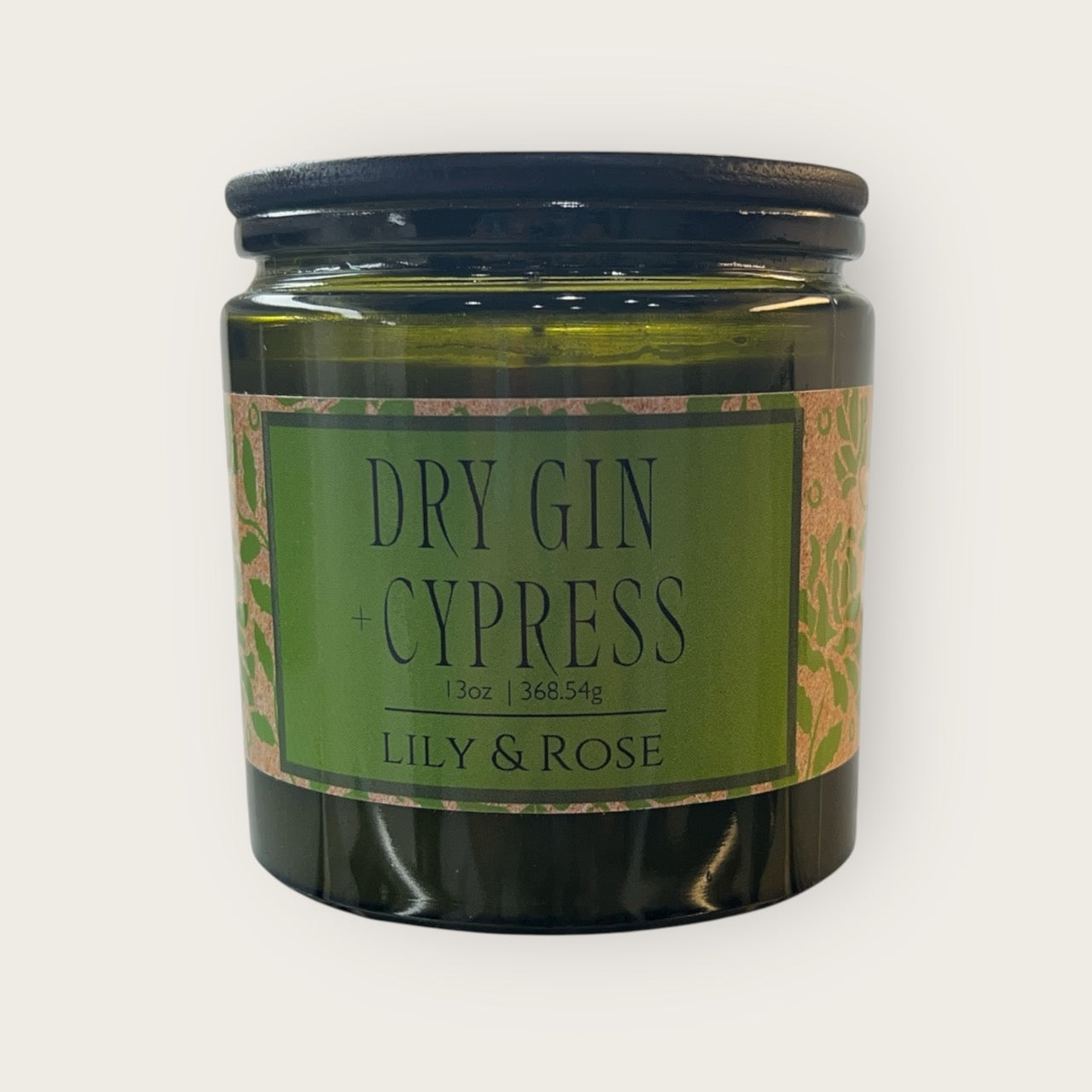 Dry Gin + Cypress | 13oz Coconut Soy | Black Wood Lid