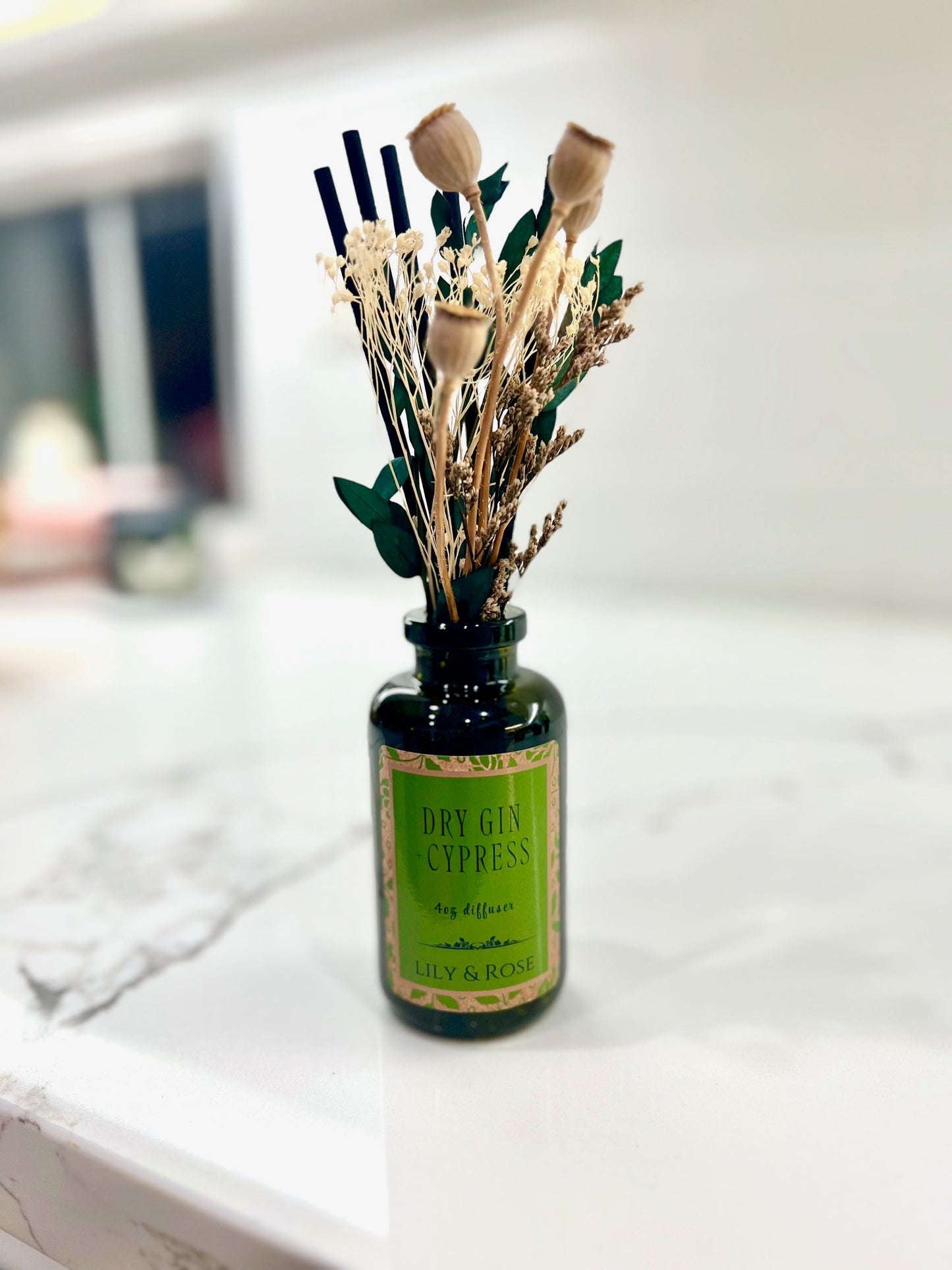 Dry Gin + Cypress Botanical Reed Diffuser_4oz