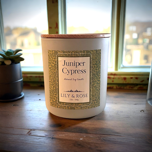 Juniper Cypress_Natural Soy Candle_12oz_2-wick