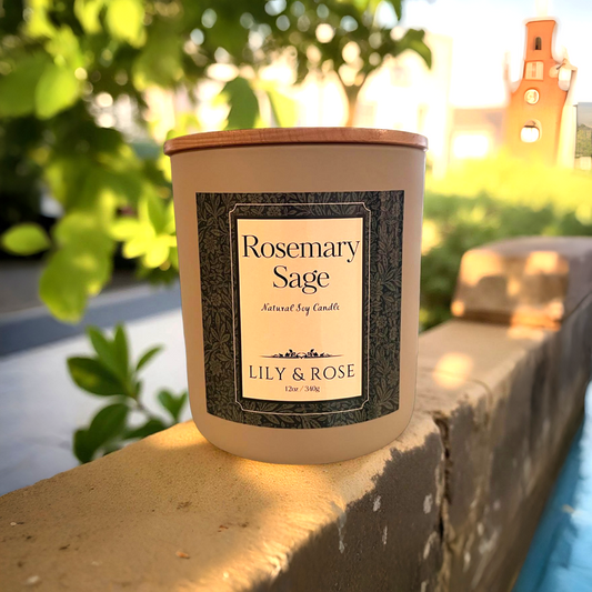 Rosemary Sage_Natural Soy Candle_12oz_2-wick
