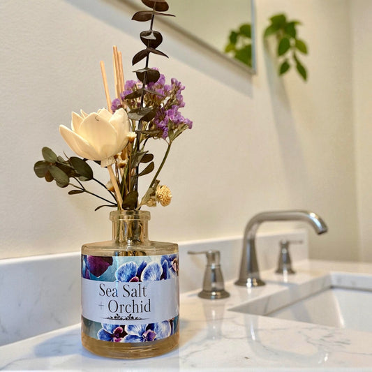 Sea Salt + Orchid Botanical Reed Diffuser_5oz